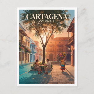 Plaza de San Diego Cartagena Colombia Souvenir Postcard
