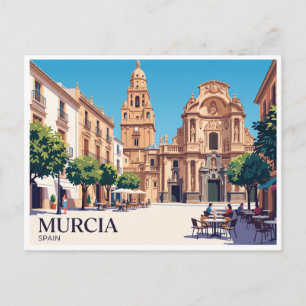 Plaza del Cardenal Belluga Murcia Spain Postcard