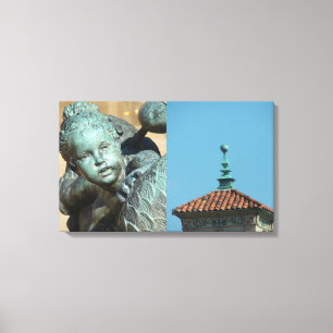 Plaza Details Canvas Print