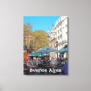 Plaza Dorrego in the Afternoon Canvas Print