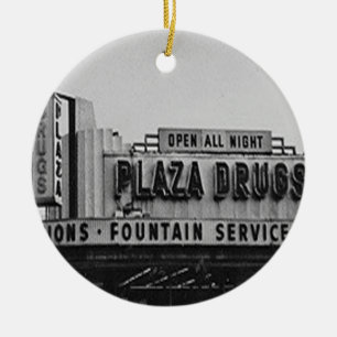 Plaza Drugs, Vintage Atlanta Christmas Ornament
