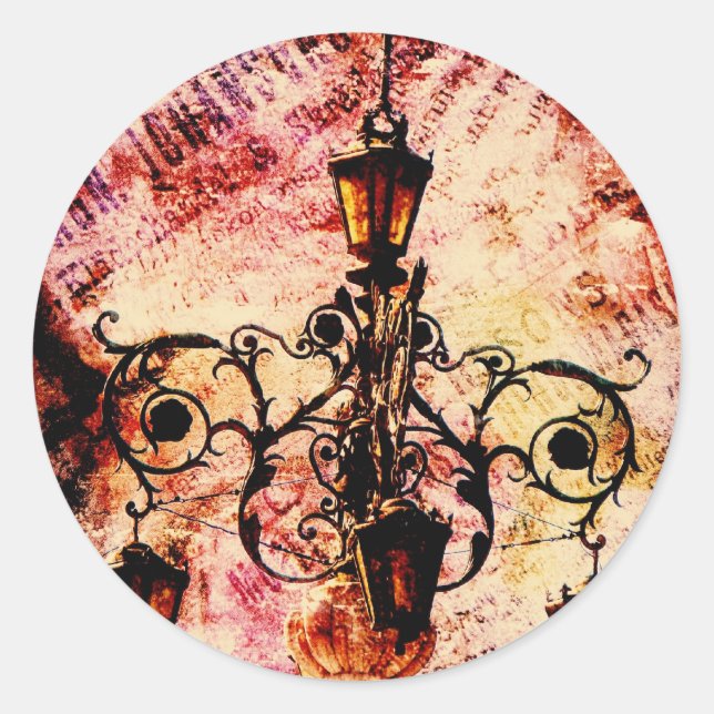 Plaza Light Classic Round Sticker (Front)