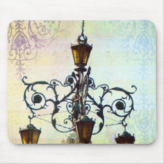 Plaza Light With Pastel Background Mouse Mat