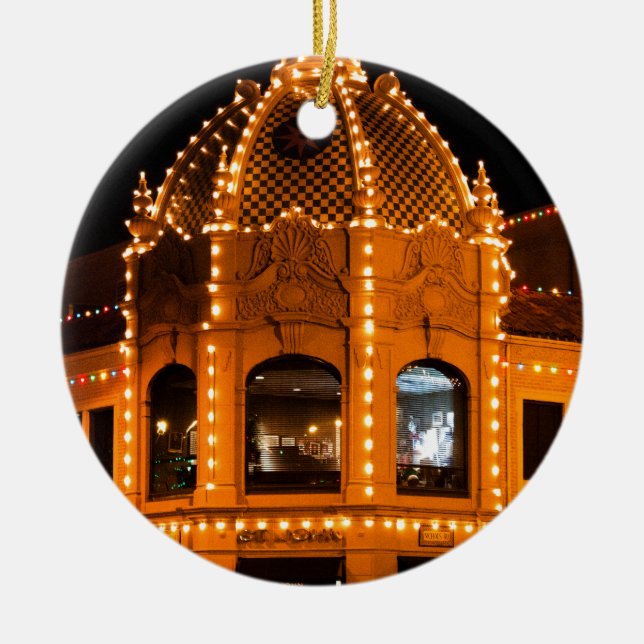 Plaza Lights in Kansas City! Ceramic Tree Decoration (Front)