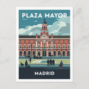 Plaza Mayor, Madrid Travel Postcard