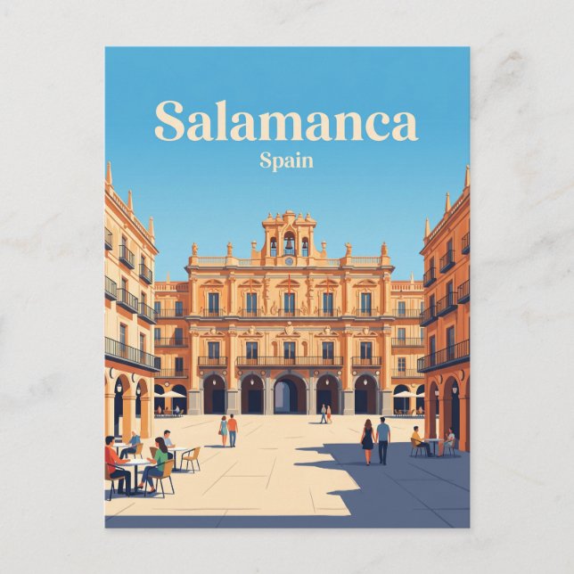 Plaza Mayor Spain Postcard (Front)