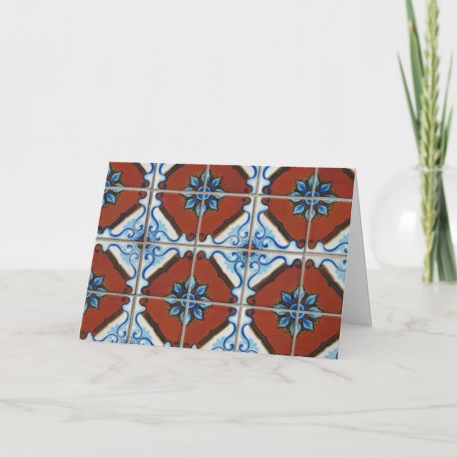 Plaza Tile Detail Birthday Card (Front)