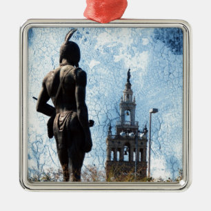 Plaza View Metal Tree Decoration