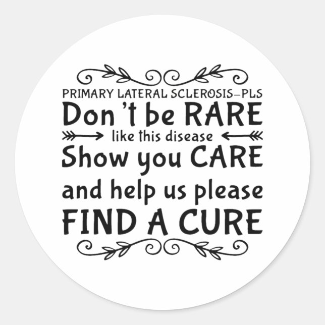 Plea for PLS Classic Round Sticker (Front)