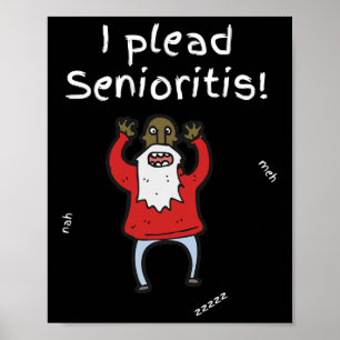 Plead Senioristis. Old Senior Man Woman Aging Alzh Poster