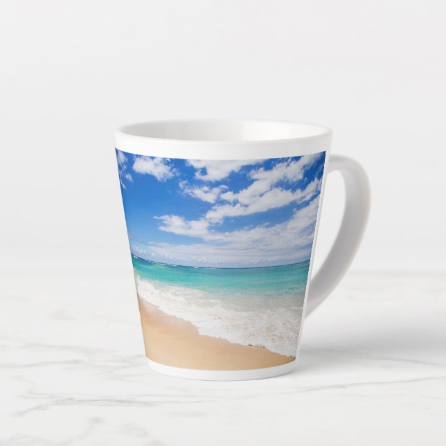 Pleasant Beach Latte Mug (Right Angle)