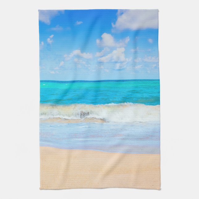 Pleasant Beach Tea Towel (Vertical)