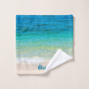 Pleasant Beach (with personalised name) Wash Cloth