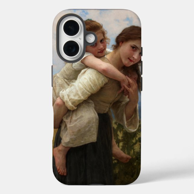 Pleasant Burden by William Adolphe Bouguereau Case-Mate iPhone Case (Back)