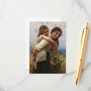 Pleasant Burden by William Adolphe Bouguereau Enclosure Card