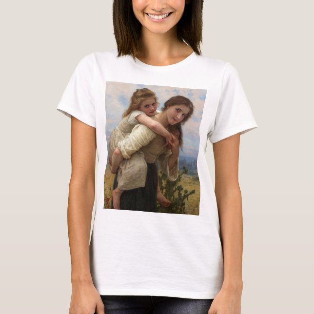 Pleasant Burden by William Adolphe Bouguereau T-Shirt (Front)