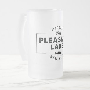 Pleasant Lake 16oz frosted beer much Frosted Glass Beer Mug