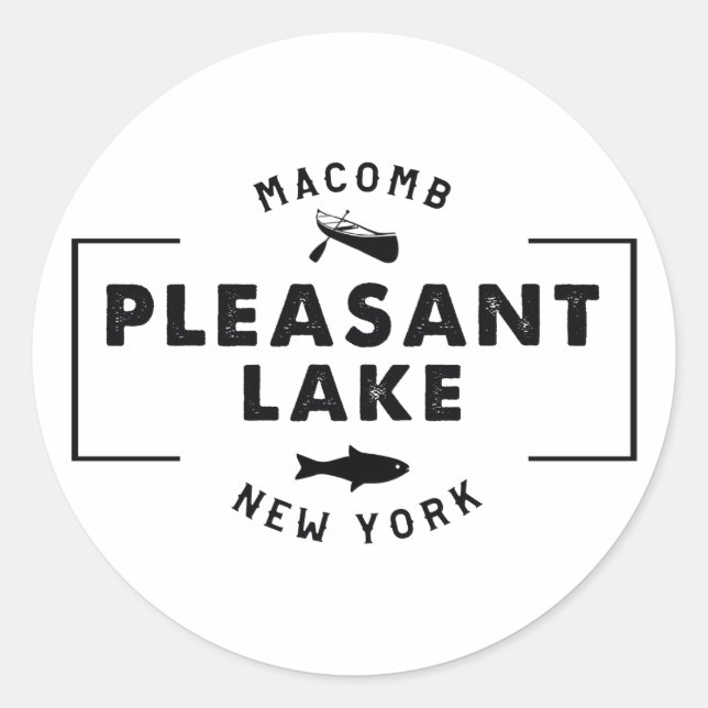 Pleasant Lake sticker (Front)