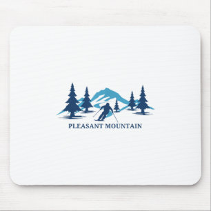 Pleasant Mountain Maine Ski Resort Skiing Skier _1 Mouse Mat