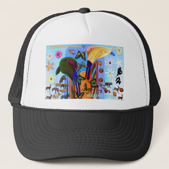 PLEASANT PEASANTS ALBUM COVER TRUCKER HAT (Front)