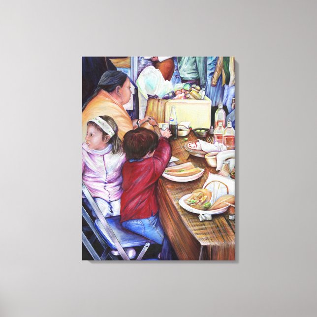 Pleasant Picnic, Mexico Canvas Print (Front)
