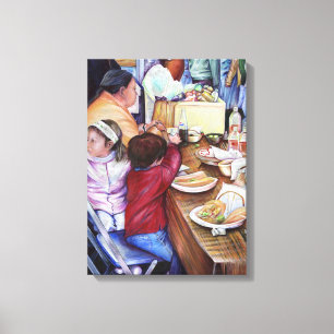 Pleasant Picnic, Mexico Canvas Print