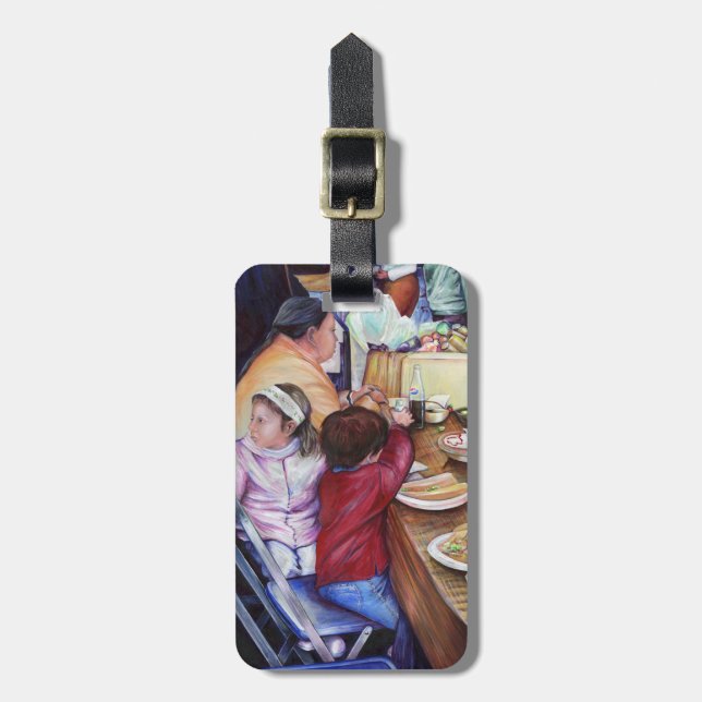 Pleasant Picnic, Mexico Luggage Tag (Front Vertical)