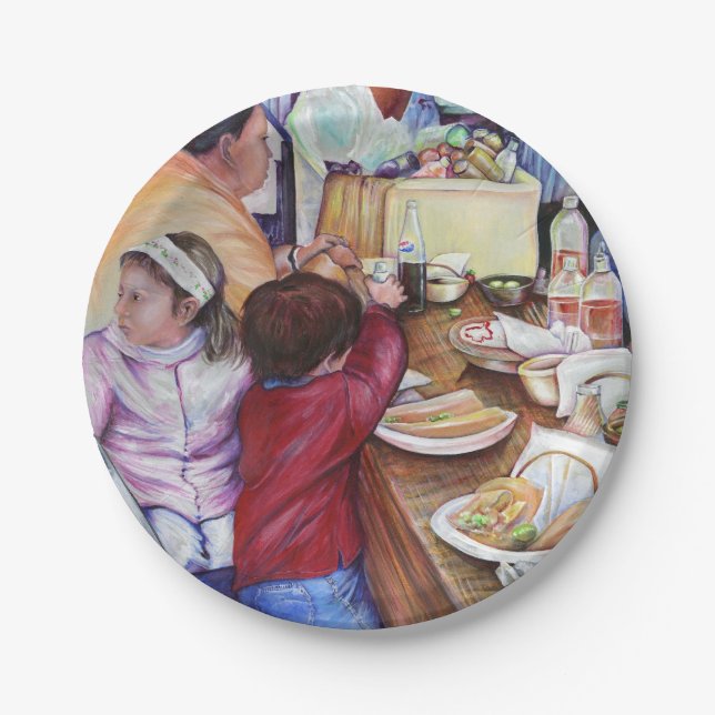 Pleasant Picnic, Mexico Paper Plate (Front)