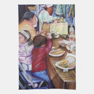 Pleasant Picnic, Mexico Tea Towel