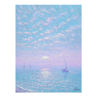 Pleasant seascape poster