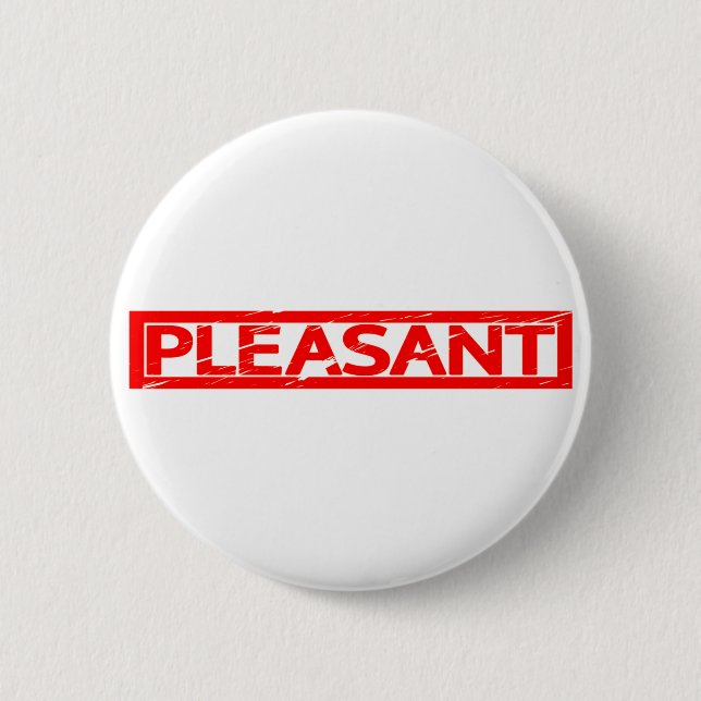 Pleasant Stamp 6 Cm Round Badge (Front)