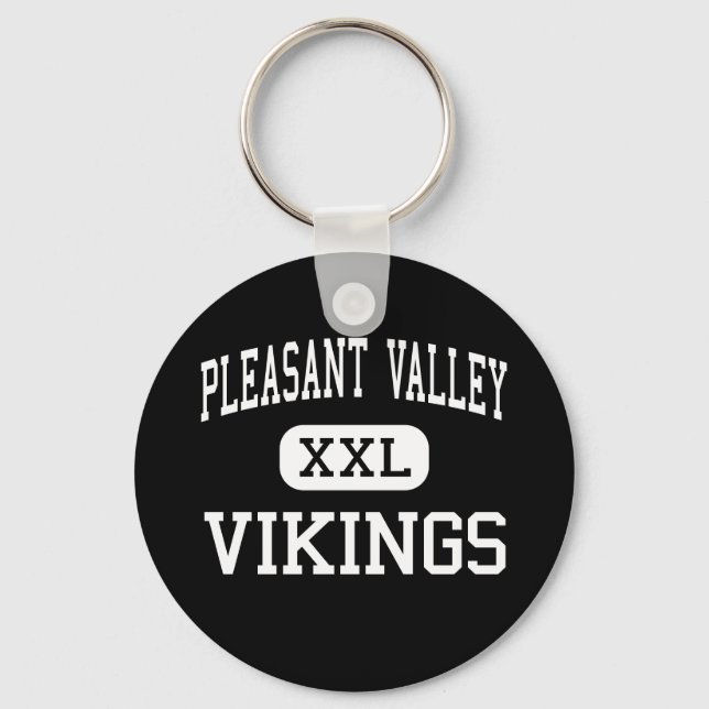 Pleasant Valley - Vikings - High - Chico Key Ring (Front)