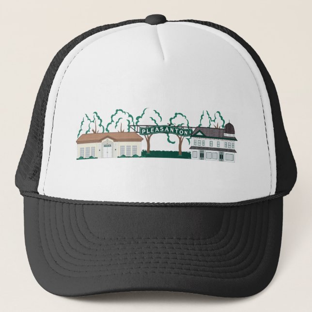 Pleasanton Downtown Trucker Hat (Front)