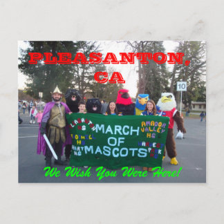 Pleasanton March of Mascots 2011 Postcard