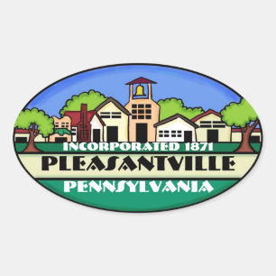 Pleasantville Pennsylvania small town stickers