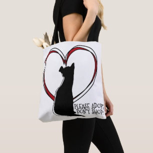 Please Adopt, Don't Shop!   Pets   Adopt a Pet Tote Bag