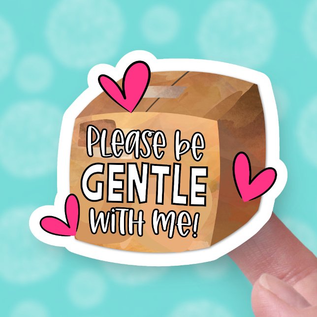Please Be Gentle Cute Fragile Box Hearts Business (Creator Uploaded)