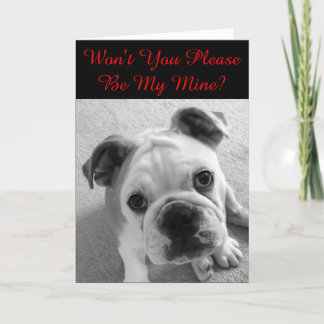 Please Be Mine Valentine Holiday Card