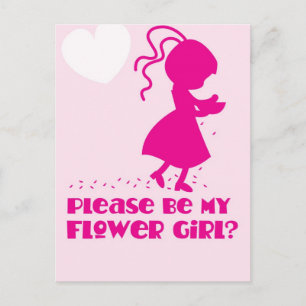 Please be my Flower Girl Greeting card