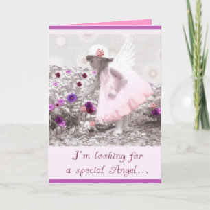 please be my flowergirl invitation
