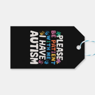 Please Be Patient I Have Autism Awareness Gift Tags