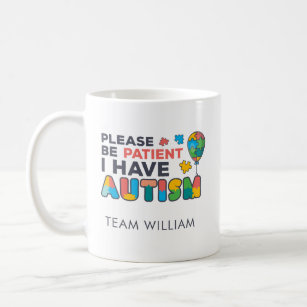 Please Be Patient I Have Autism Multicolor Puzzles Coffee Mug