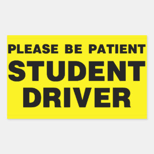 Please Be Patient Student Driver Sticker