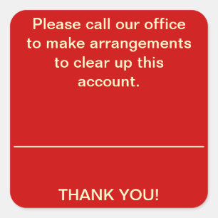 PLEASE CALL US Collections Sticker