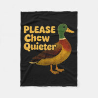 Please Chew Quieter Sarcastic Animal Quote Quirky 