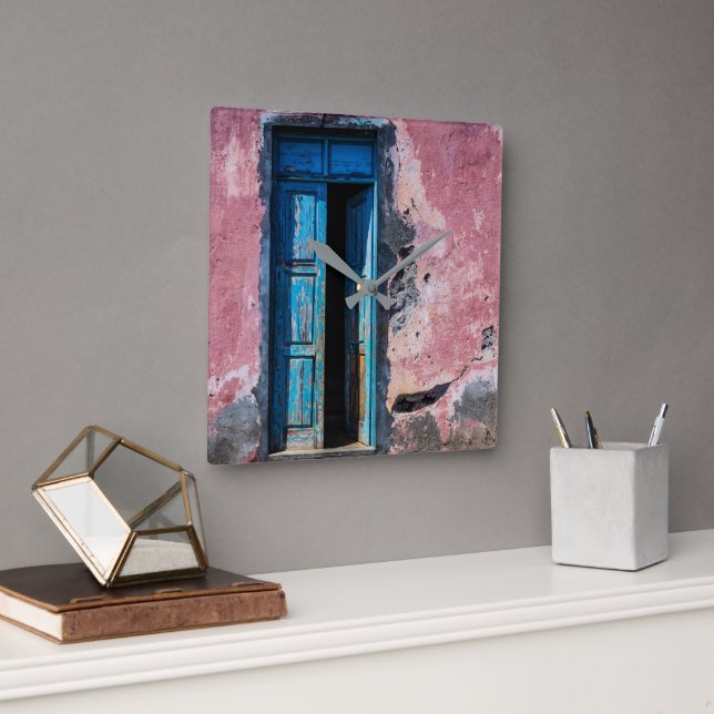 Please Come In Square Wall Clock (Office)