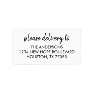 Please Deliver To Address Labels
