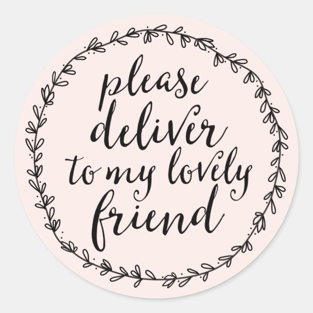 Please Deliver to my Lovely Friend Pretty Seal (Front)