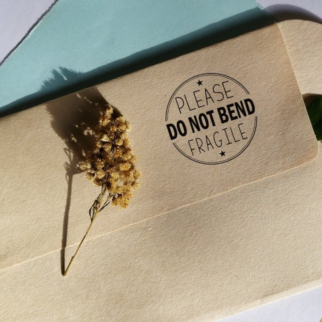 Please Do not Bend, Fragile Packaging  Rubber Stamp (Creator Uploaded)
