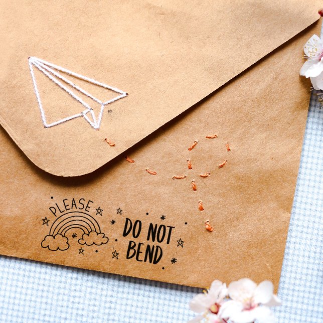 Please Do Not Bend, Packaging  Rubber Stamp (Creator Uploaded)